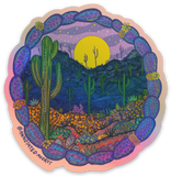 Sticker on white background