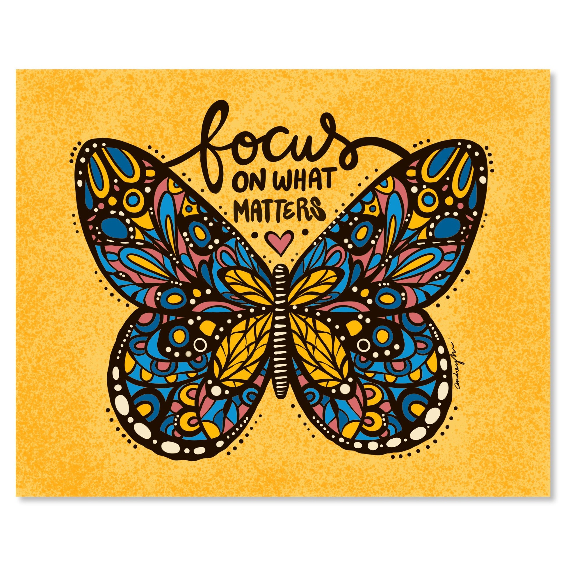 Art print on white with shadow