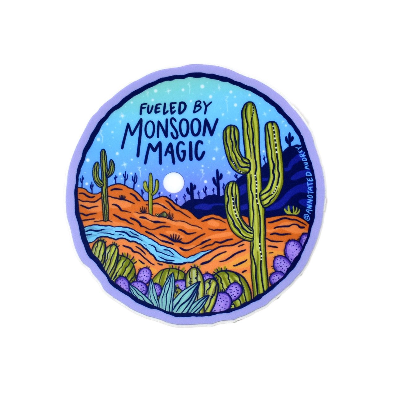 Sticker on white background