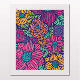Art print in white frame on white wall