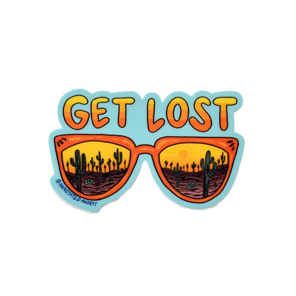 Sticker on white background