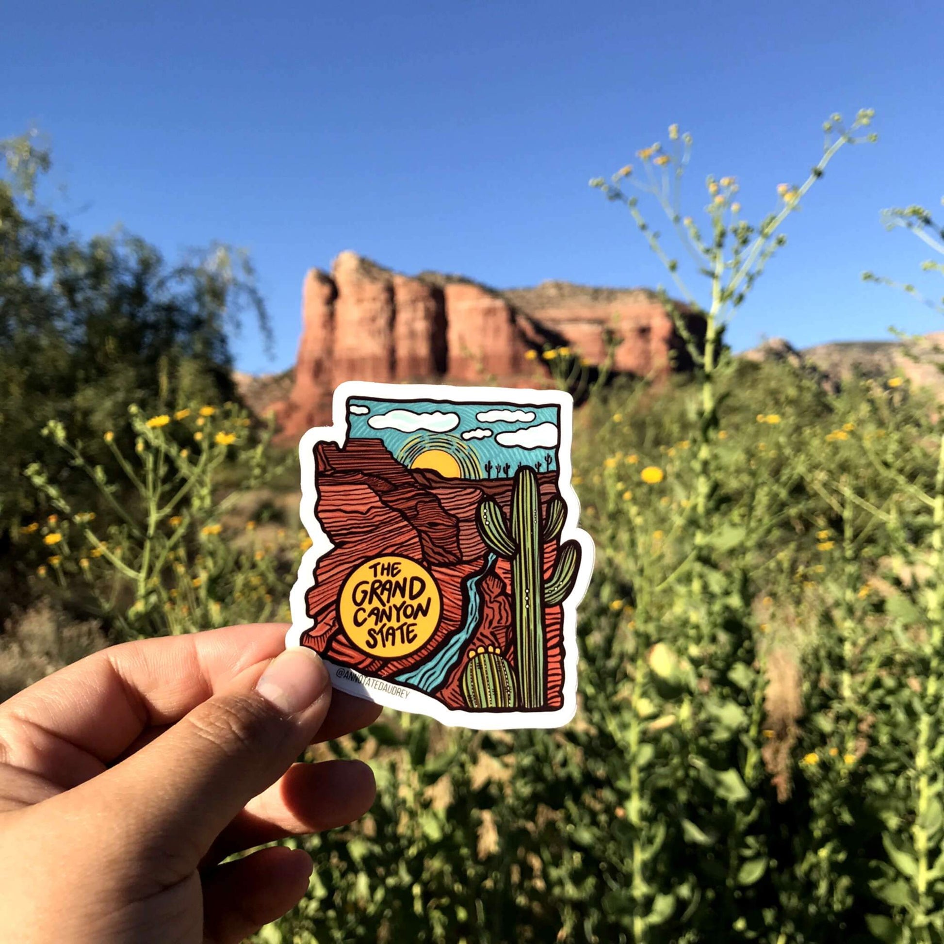 Holding sticker for scale