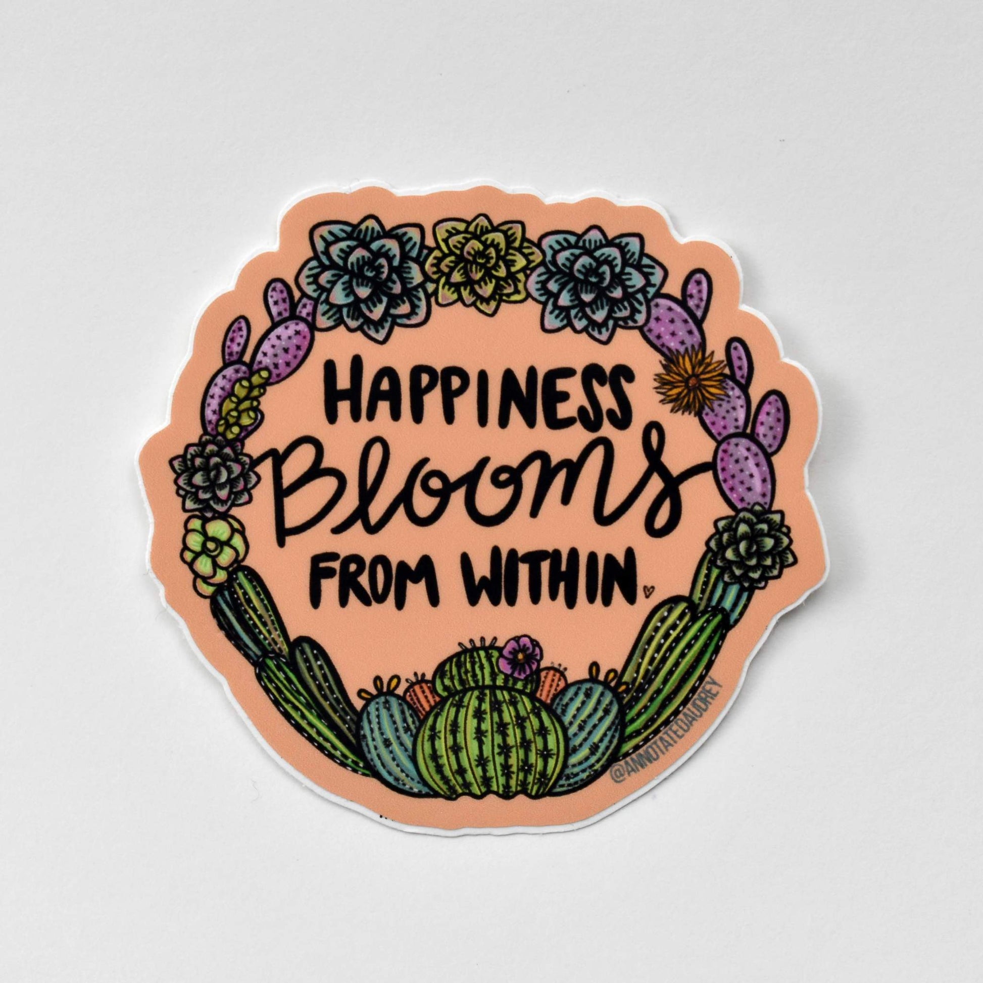 Sticker on white background