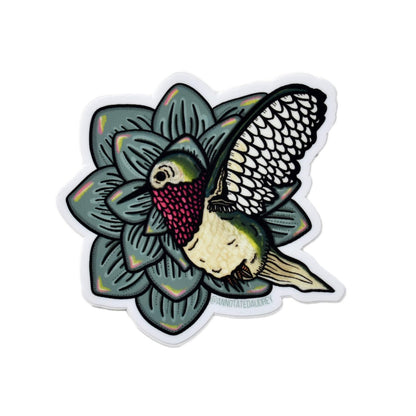 Sticker on white background