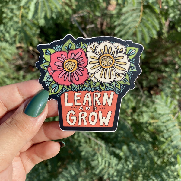 Sticker - Learn and Grow
