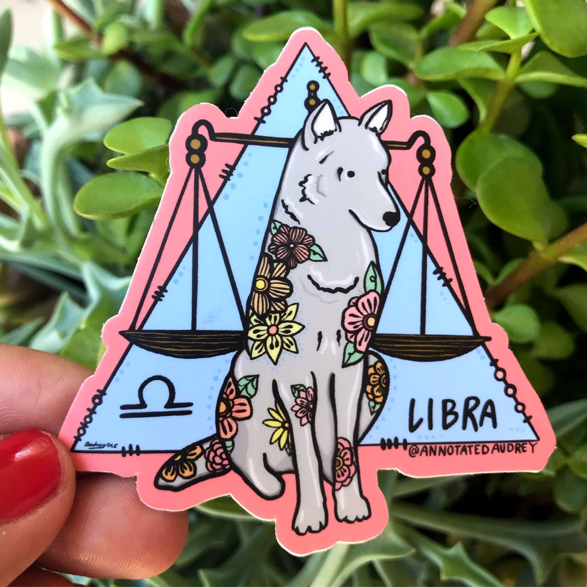 Holding sticker for scale