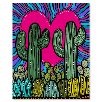 Art print on white with shadow