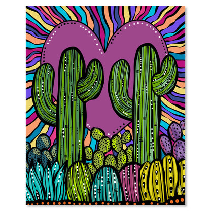 Art print on white with shadow