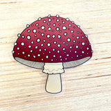 Clear Sticker - Mushroom