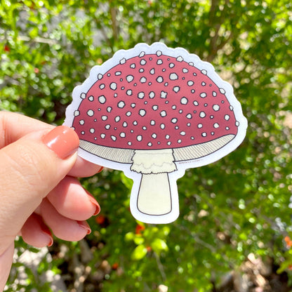 Clear Sticker - Mushroom