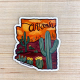 Flat Magnet - Orange Arizona