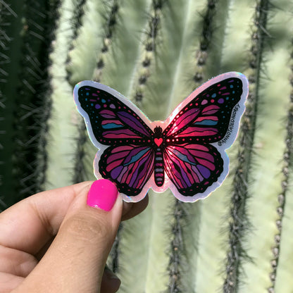 Holographic Sticker - Pink Butterfly (Online Exclusive)