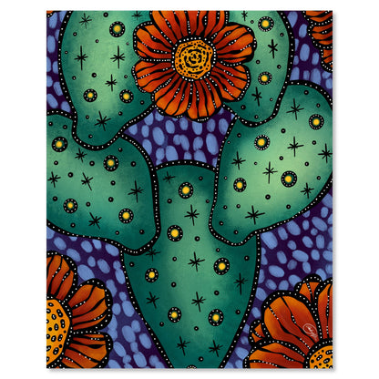 Art print on white with shadow