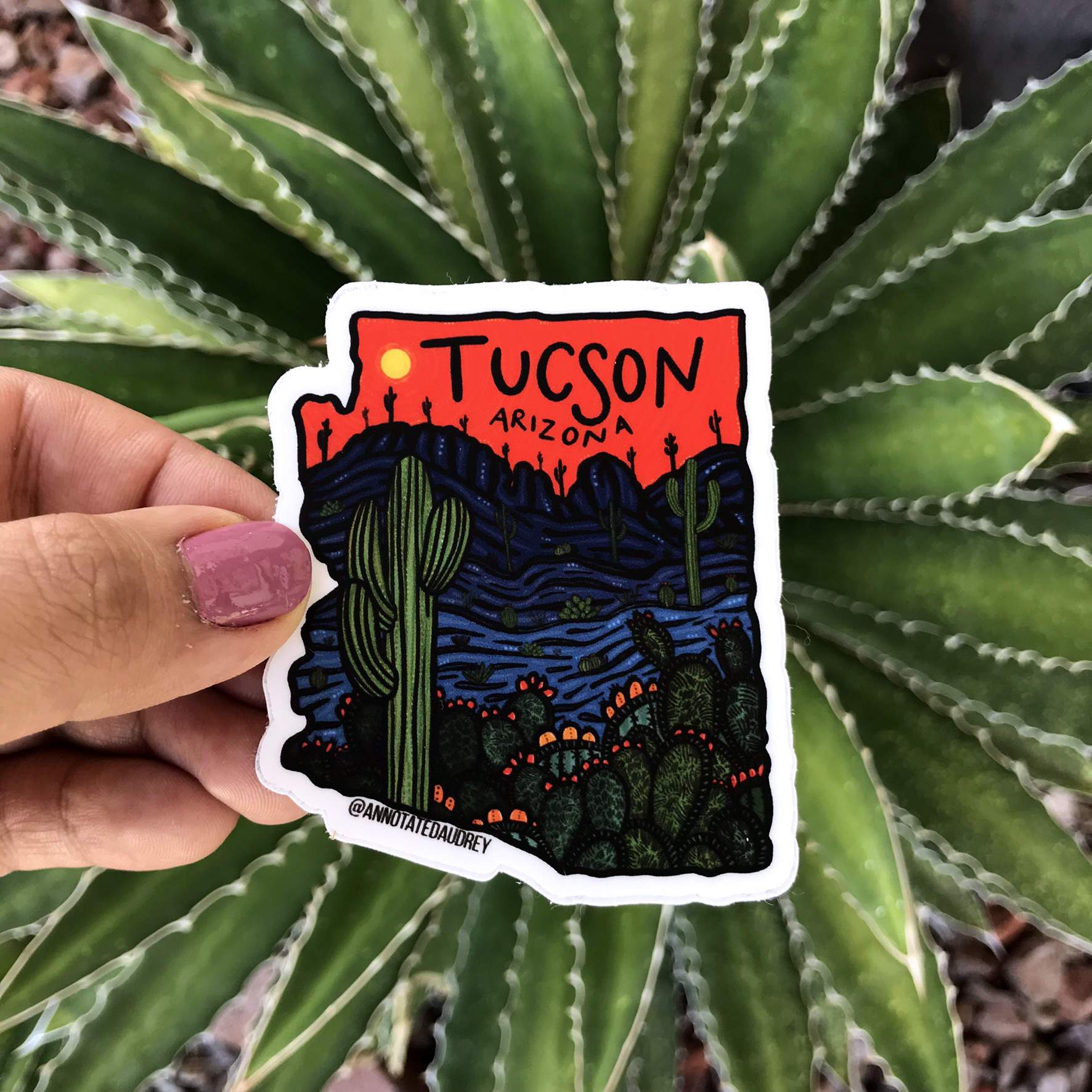 Holding sticker for scale