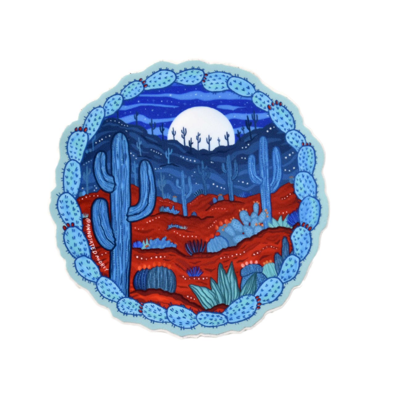 Sticker on white background