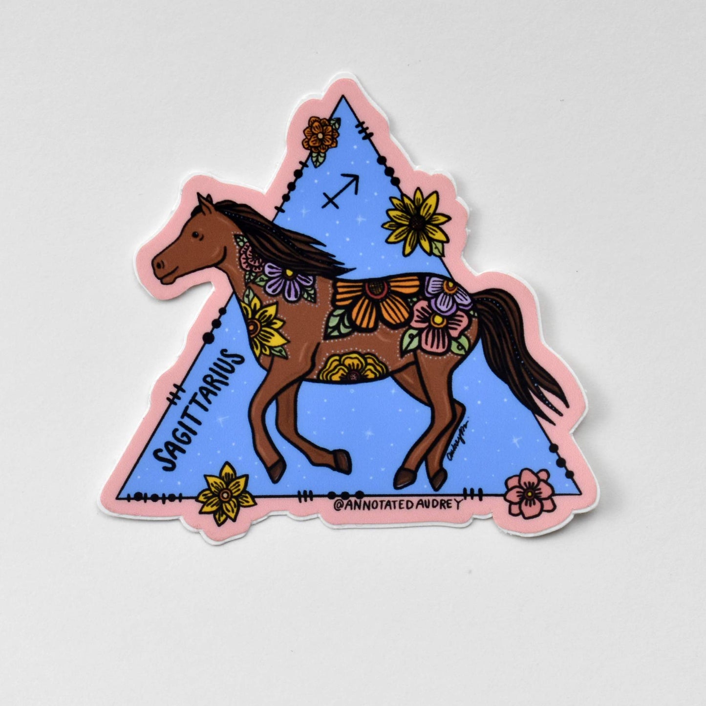 Sticker on white background