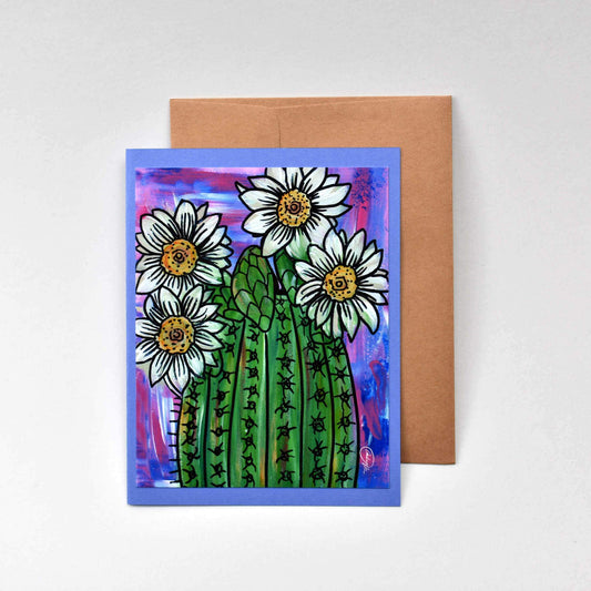 Card on white background