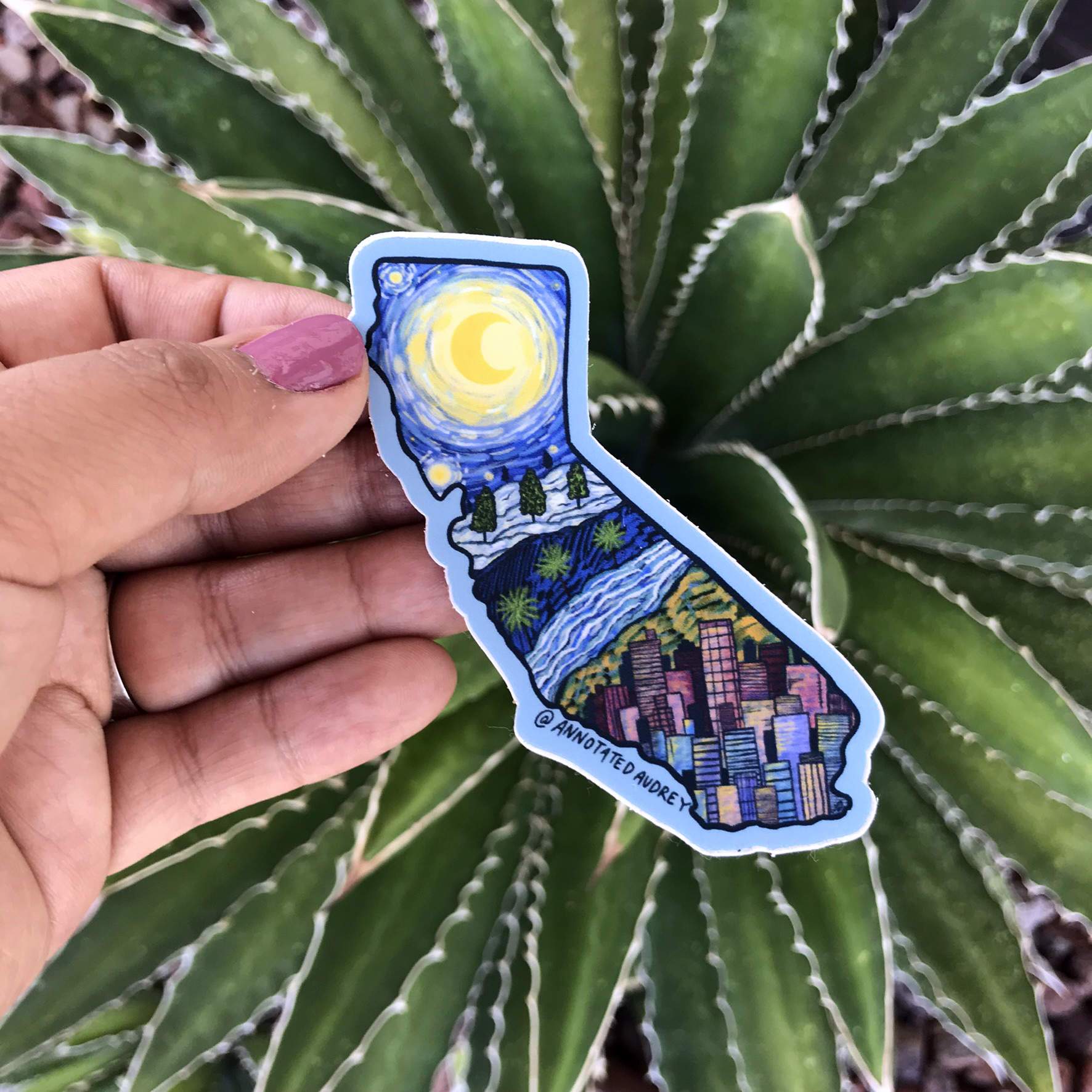 Holding sticker for scale