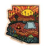 Sticker on white background