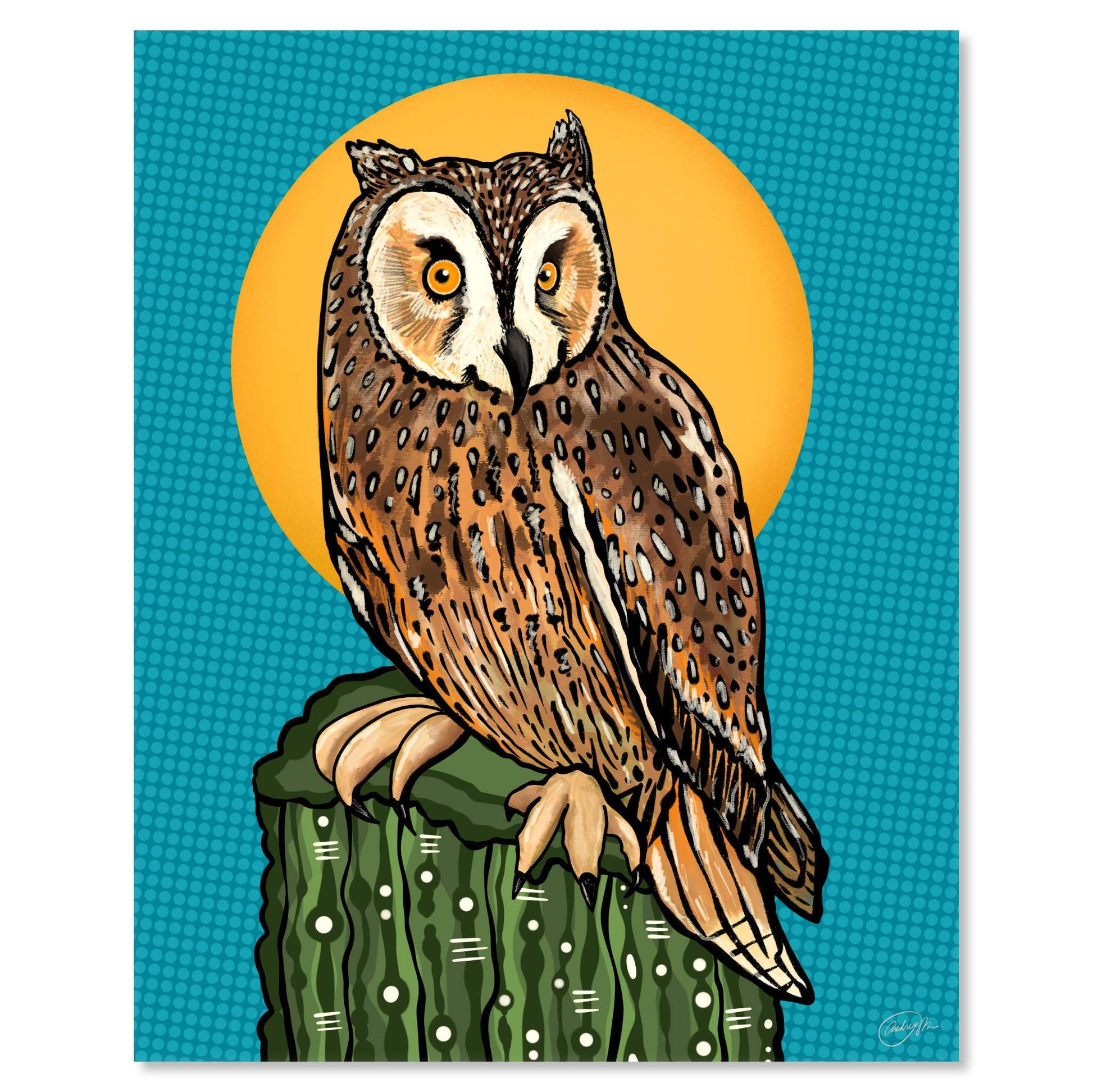 Art print on white with shadow