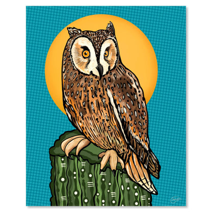 Art print on white with shadow