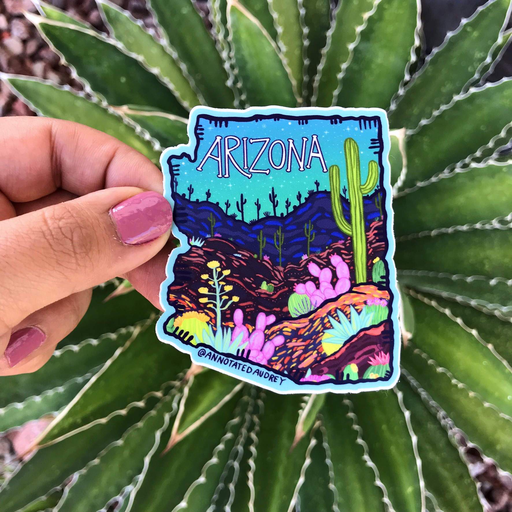 Holding sticker for scale