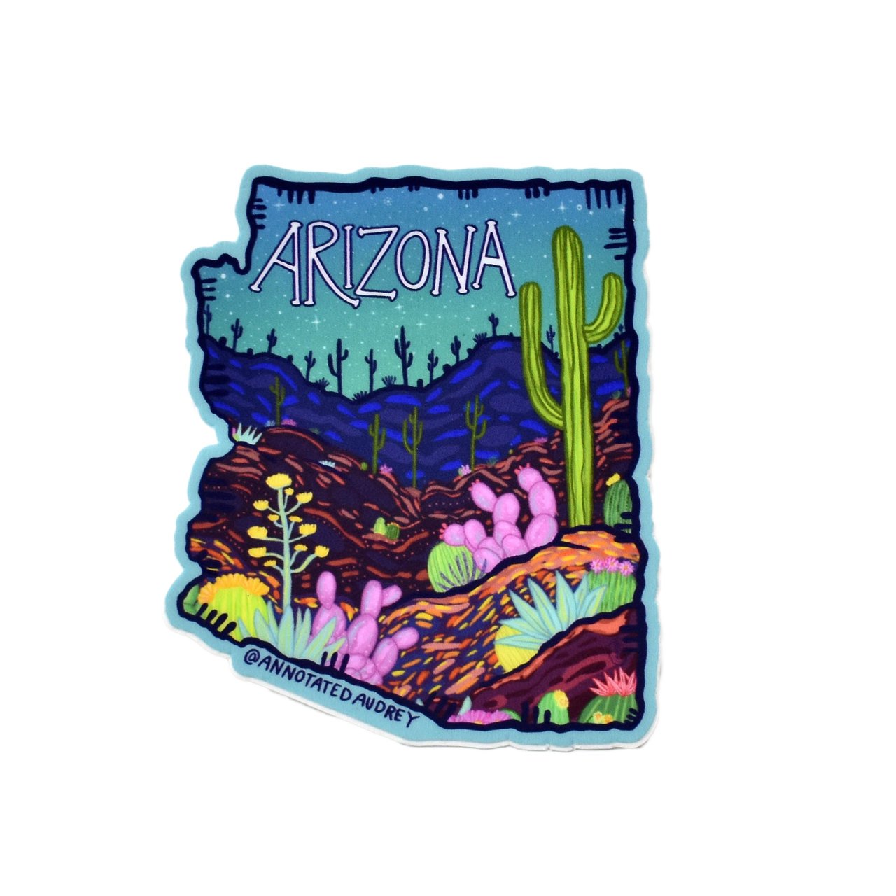 Sticker on white background