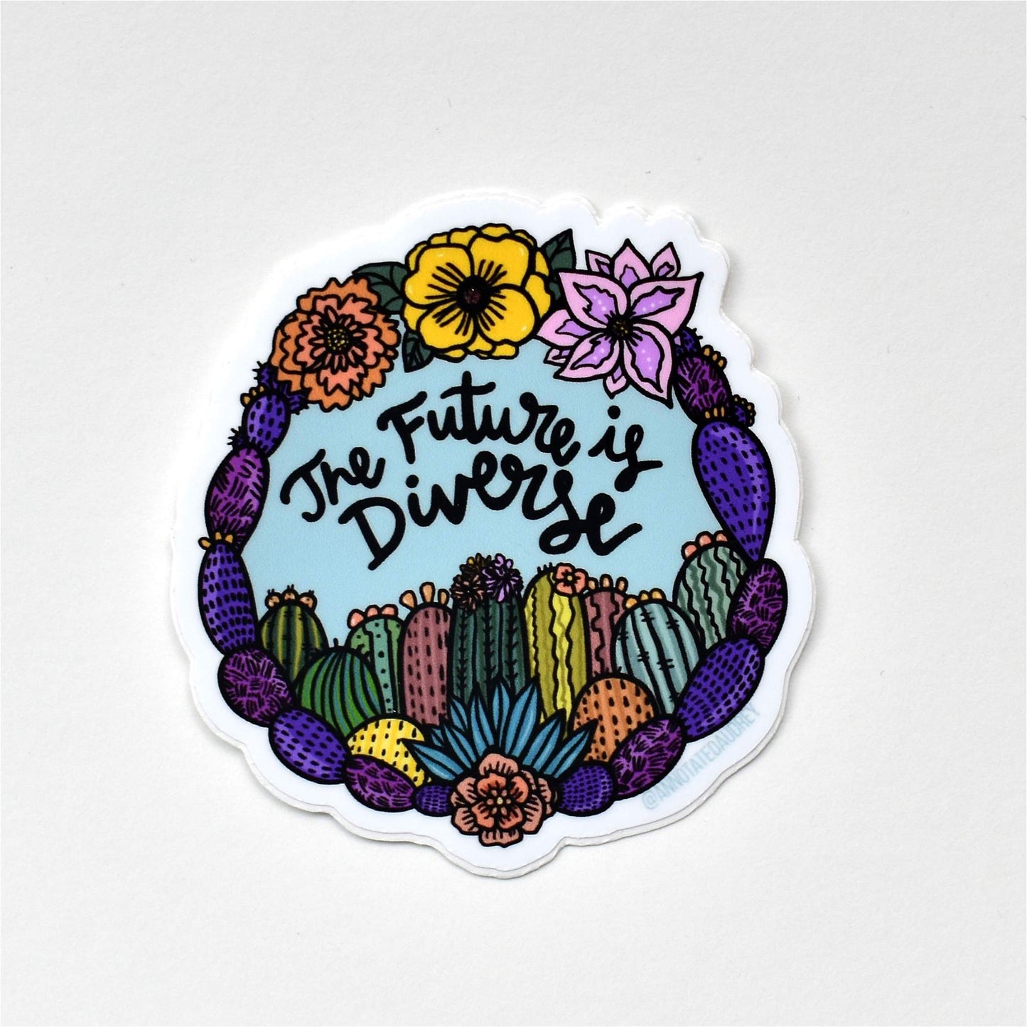 Sticker on white background