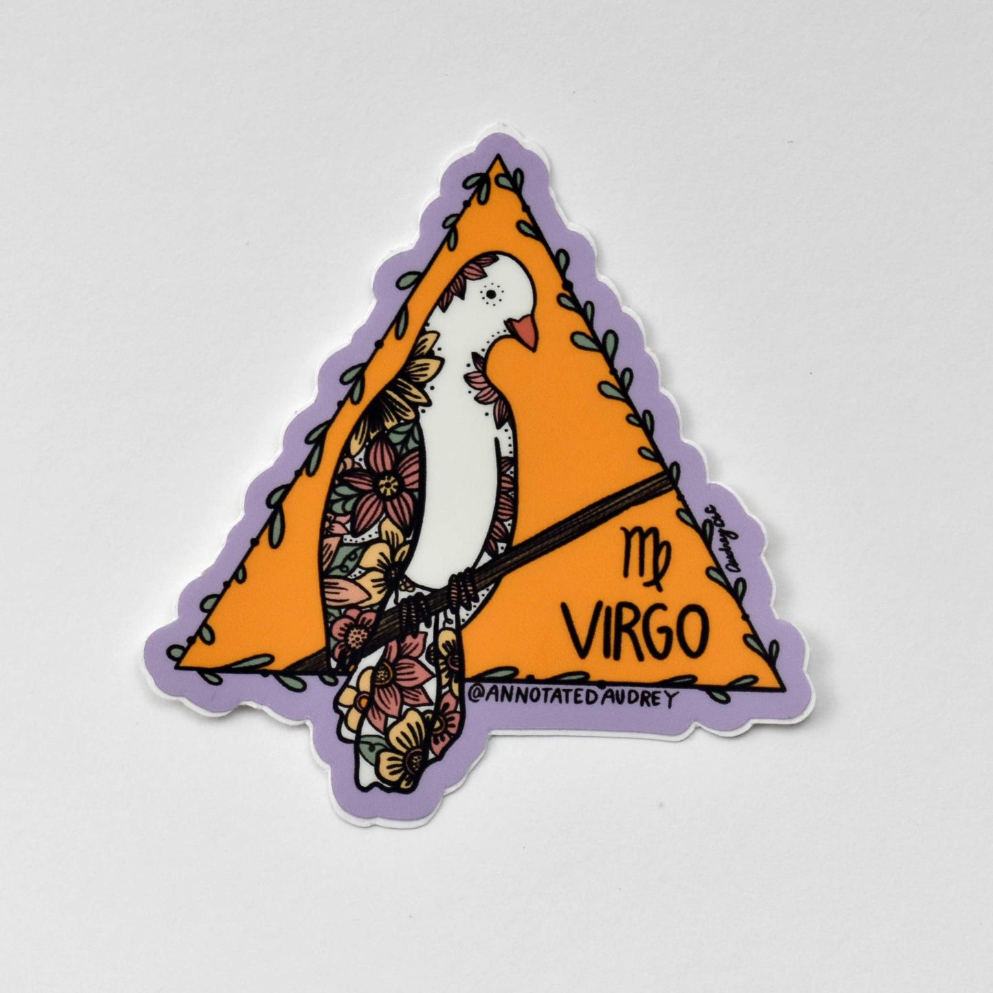 Sticker on white background