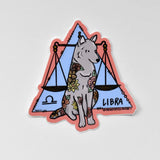 Sticker on white background